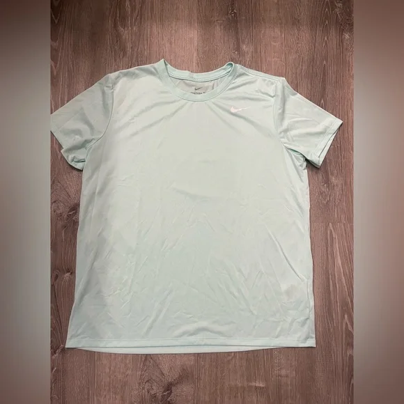 Women's Nike Light Green Dri-fit Tee- Size Large- New Without Tags - Picture 1 of 4